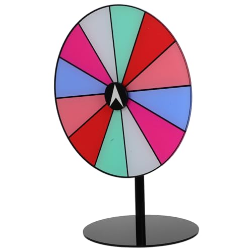 Garneck Drehbares Preisrad Mit Trocken Abwischbarer Oberfläche, Farbenfrohes Party-herausforderungsrad, Kreativer Desktop-Spiel-drehteller Für Interaktive Spiele Und Feiertagsfeiern Garneck Drehbares Preisrad Mit Trocken Abwischbarer Oberfläche, Farbenfrohes Party-herausforderungsrad, Kreativer Desktop-Spiel-drehteller Für Interaktive Spiele Und Feiertagsfeiern von Garneck