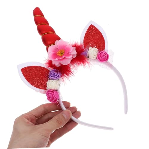 Garneck Einhorn Haarreif Leichtes Stirnband für Bühne Party Karneval Fotoaccessoire für Mädchen und Jungen Garneck Einhorn Haarreif Leichtes Stirnband für Bühne Party Karneval Fotoaccessoire für Mädchen und Jungen von Garneck