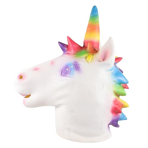 Garneck Einhorn Vollkopfmaske für Lustige Tiermaske für Halloween Karneval und Kostümpartys Kreative und Einzigartige Gestaltung für Cosplay und Garneck Einhorn Vollkopfmaske für Lustige Tiermaske für Halloween Karneval und Kostümpartys Kreative und Einzigartige Gestaltung für Cosplay und von Garneck