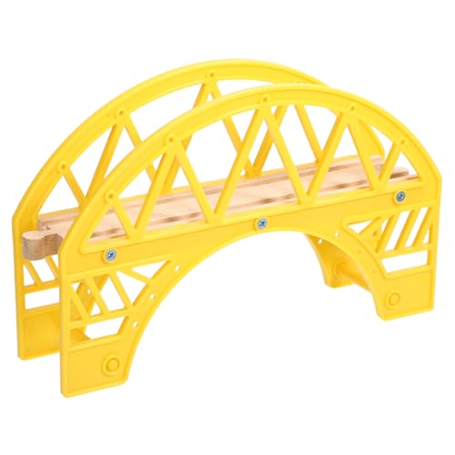 Garneck Eisenbahnspielzeug Bahngleisbrücke Aus Holz Bahnschienenadapter Spielzeugeisenbahn-brückenstützen Bahngleise Brücke Bahngleisteile Gleisverbinder Gleiszubehör Plastik von Garneck