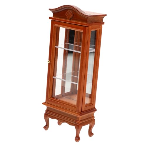 Garneck Eleganter Holzschrank Mit Gewölbter Oberseite Für Puppenhaus Dekoration Sicheres Und Langlebiges Zubehör Für Kreative DIY Projekte von Garneck