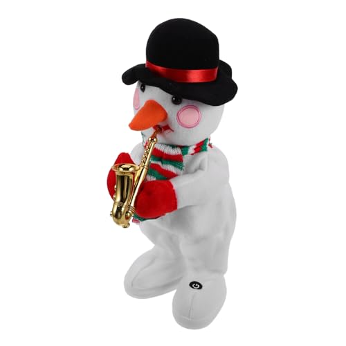 Garneck Elektrischer Schneemann Plüschspielzeug mit Musik und Tanz Weihnachtsdeko für Partys Einfach zu Reinigen für Festliche und Garneck Elektrischer Schneemann Plüschspielzeug mit Musik und Tanz Weihnachtsdeko für Partys Einfach zu Reinigen für Festliche und von Garneck