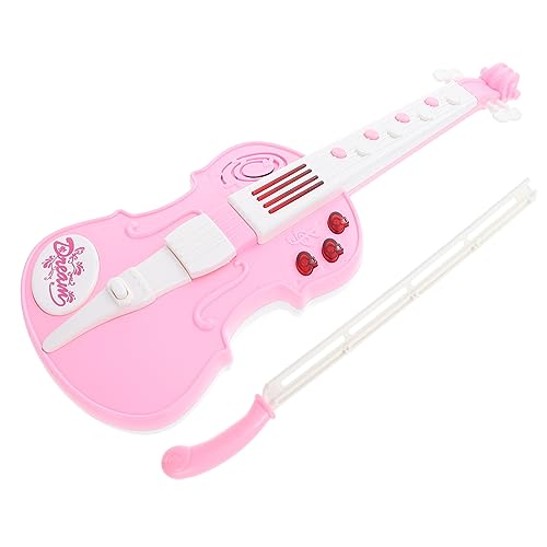 Garneck Elektronische Violine Musikspielzeug Kleinkind Musikinstrumente Musikinstrumente Plastik Violine Musik Aufklärungsspielzeug Musikpädagogisches Abs Plastik Rosa von Garneck