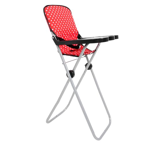Garneck Esszimmerstuhl Puppenhochstuhl Babypuppe Babyhochstuhl Mini Hochstuhl Puppenhochstuhl Modell Puppenhochstuhl Dekorationen Puppenhochstuhl Rot Kunststoff von Garneck