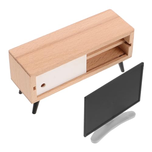 Garneck Fernseher Mit Tv Schrank Detailreiches Puppenmöbel Für Wohnzimmerdekoration Perfektes Zubehör Für Puppenstuben Garneck Fernseher Mit Tv Schrank Detailreiches Puppenmöbel Für Wohnzimmerdekoration Perfektes Zubehör Für Puppenstuben von Garneck