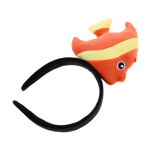 Garneck Fisch-stirnband Kostüm Stirnbänder Fisch Stirnband Urlaub Stirnbänder Halloween-stirnband Für Halloween-stirnbänder Für Plastik Orange von Garneck