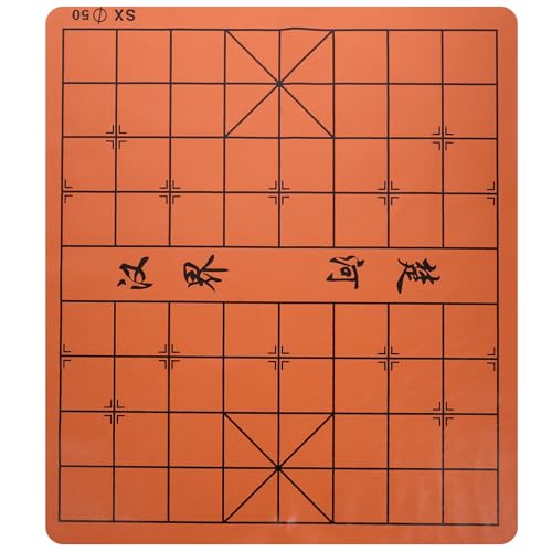 Garneck Flanell Spiel Versorgung Schachbrett Leder Traditionelles Spiel Schach Faltbares Schachbrett von Garneck