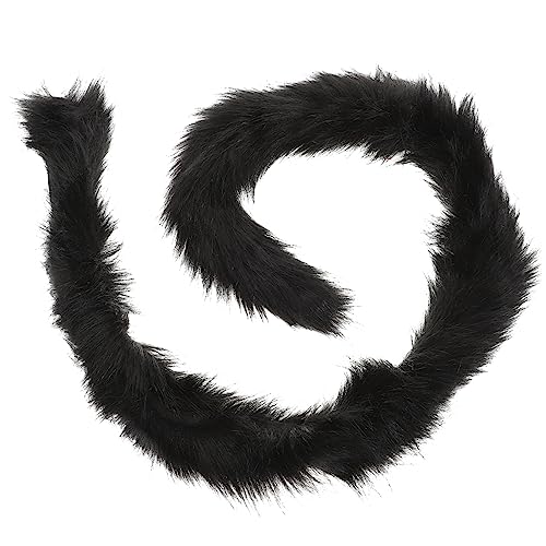 Garneck Flauschige Boa für Damen Schwarze Plüsch Accessoires für Halloween Weihnachten Karneval und Hochzeiten Elegantes Kostümzubehör für Partys und Fotoshootings von Garneck