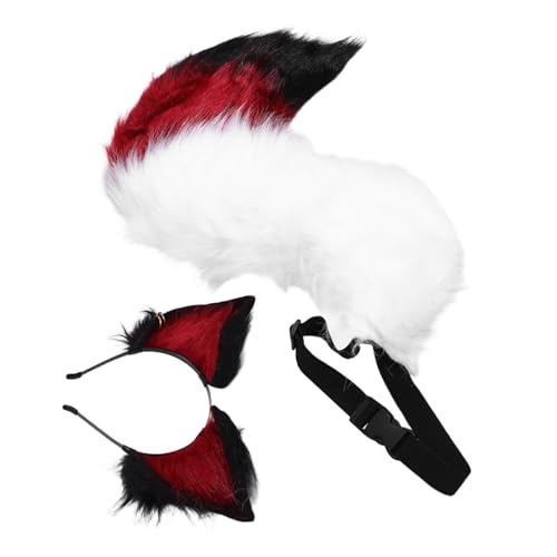 Garneck Fox Cosplay mit Weichem Haarreif und Komfortables Tierohren-accessoire für Halloween Kostümfest und Rollenspiel Rotschwarz Vielseitig Einsetzbar für Partys und Conventions Garneck Fox Cosplay mit Weichem Haarreif und Komfortables Tierohren-accessoire für Halloween Kostümfest und Rollenspiel Rotschwarz Vielseitig Einsetzbar für Partys und Conventions von Garneck