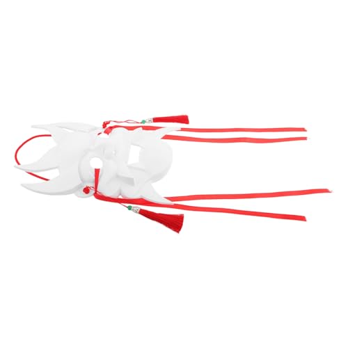Garneck Frauenkostümmaske weiße Bastelmaske Halloween Kostümmaske Maskenherstellung einfache Maske Gesichtsmaske selber machen Maskerademaske basteln Maskenhandwerk Plastik von Garneck