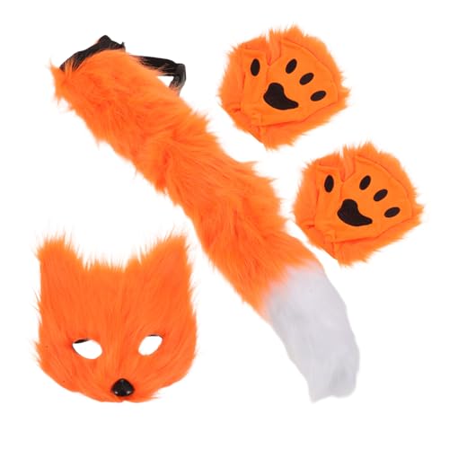 Garneck Fuchs Kostüm Set Erwachsene mit Realistischem Pelzmaske und Handschuhen Leichtes Atmungsaktives Cosplay Zubehör für Halloween Karneval und Mottopartys Garneck Fuchs Kostüm Set Erwachsene mit Realistischem Pelzmaske und Handschuhen Leichtes Atmungsaktives Cosplay Zubehör für Halloween Karneval und Mottopartys von Garneck