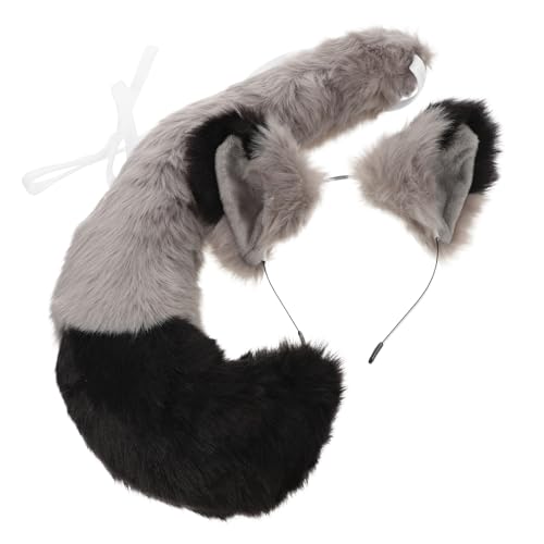 Garneck Fuchsohren Haarreif und aus Weichem Langlebiges Tierkostüm Cosplay Zubehör für Karneval Party Einfache Handhabung und Komfortables Tragen Schwarz von Garneck