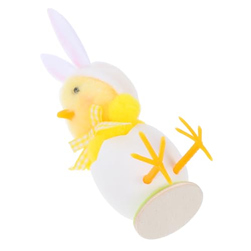 Garneck Gebrochene Eierschale Plüsch Osterkükenpuppe Mit Hasenohren Hass Ostertisch Dekoration Für Osterfeier Frühlingskoration von Garneck