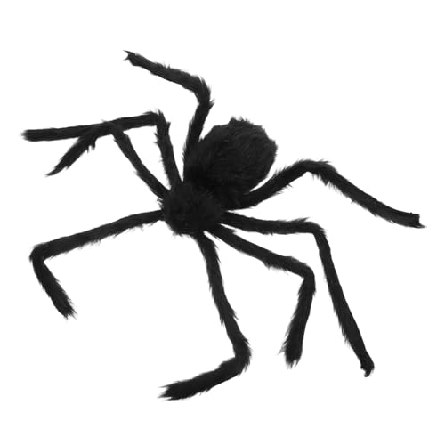 Garneck Geräuschaktivierte Spinne mit Leuchtenden Augen für Garten Veranda Gruselfeste und Partys für Unheimliche Atmosphären von Garneck