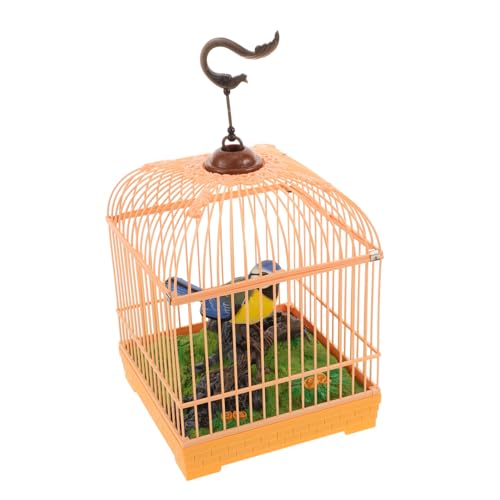 Garneck Geräuschaktiviertes Vogelkäfigspielzeug Mit Realistischen Und Interaktives Für Erwachsene Zur Dekoration Und Unterhaltung Authentisches Design von Garneck