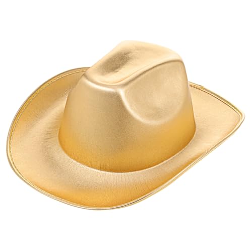Garneck Goldener Cowboyhut für Partys Unisex Glitzer Design für Hochzeiten und Verkleidungen Bequemes Material Leicht und Atmungsaktiv Festivals und Besondere Garneck Goldener Cowboyhut für Partys Unisex Glitzer Design für Hochzeiten und Verkleidungen Bequemes Material Leicht und Atmungsaktiv Festivals und Besondere von Garneck