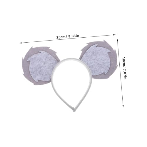 Garneck Haarreif mit Mäuseohren aus Weichem Vliesstoff Verstellbares Tierkostüm accessoire für Bequemes Stirnband für Kindergarten Faschingsauftritte Halloween Kostüm Zubehör Garneck Haarreif mit Mäuseohren aus Weichem Vliesstoff Verstellbares Tierkostüm accessoire für Bequemes Stirnband für Kindergarten Faschingsauftritte Halloween Kostüm Zubehör von Garneck