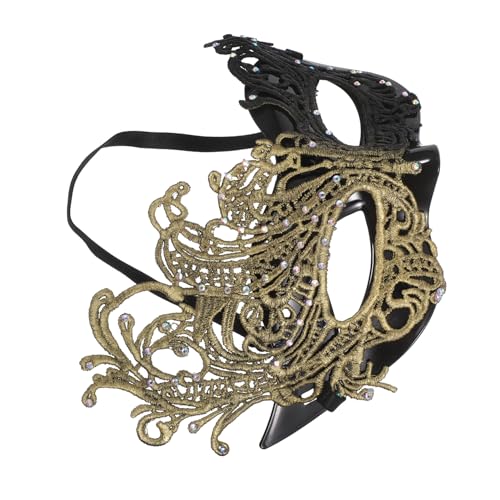 Garneck Halbe Damen-maske mit Elastischem Band Spitzen-design für Karneval Maskenball Halloween Kostüm Komfortabel Langlebig Luxuriös Passend für Verschiedene Gesichtsformen Garneck Halbe Damen-maske mit Elastischem Band Spitzen-design für Karneval Maskenball Halloween Kostüm Komfortabel Langlebig Luxuriös Passend für Verschiedene Gesichtsformen von Garneck