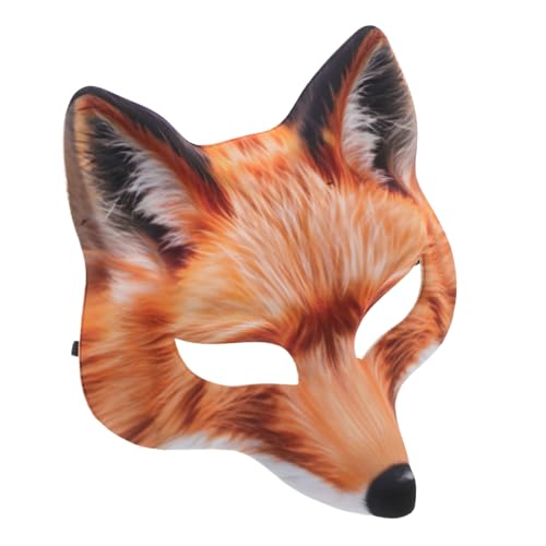 Garneck Halbgesichts Fuchsmaske Tierkostüm Karneval Cosplay Maske für Mädchen und Erwachsene Detailreiche Halloween Masquerade Party Accessoires für Vielseitige Feierlichkeiten Garneck Halbgesichts Fuchsmaske Tierkostüm Karneval Cosplay Maske für Mädchen und Erwachsene Detailreiche Halloween Masquerade Party Accessoires für Vielseitige Feierlichkeiten von Garneck