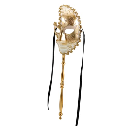 Garneck Halbmaske für Karneval Handheld Hochwertigem für Fasching Halloween und Kostümpartys Leicht und Dekorativ mit Praktischem Stab Garneck Halbmaske für Karneval Handheld Hochwertigem für Fasching Halloween und Kostümpartys Leicht und Dekorativ mit Praktischem Stab von Garneck