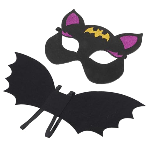 Garneck Halloween Bat Wing Kostümset für Schwarzes Teiliges Cosplay mit Fledermausflügeln und Maske Einfach zu Tragen Dekorativ und Geeignet für Halloween Karneval und Kostümpartys Garneck Halloween Bat Wing Kostümset für Schwarzes Teiliges Cosplay mit Fledermausflügeln und Maske Einfach zu Tragen Dekorativ und Geeignet für Halloween Karneval und Kostümpartys von Garneck
