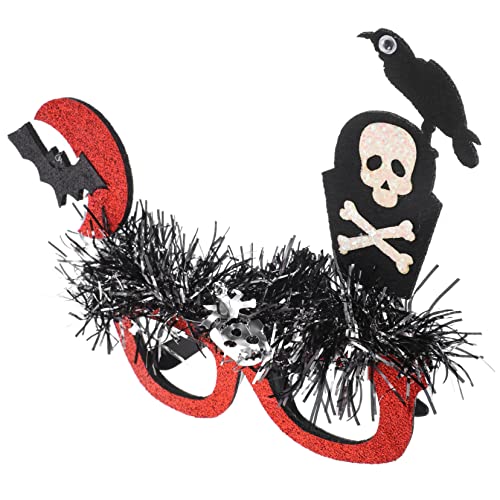 Garneck Halloween Brillenrahmen für Lustige Kostüme Partybrille mit Halloween Motiven für Foto Props Geeignet für Erwachsene von Garneck