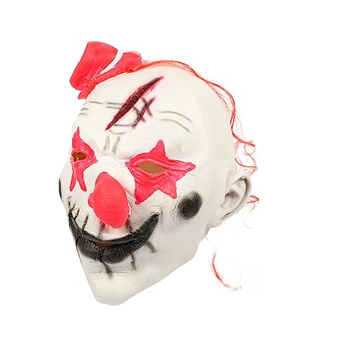 Garneck Halloween Clown aus Leichte Bequeme Clown Cosplay für Erwachsene und Jugendliche Gruseliges Gesichtskostüm für Halloween Karneval und Kostümpartys Garneck Halloween Clown aus Leichte Bequeme Clown Cosplay für Erwachsene und Jugendliche Gruseliges Gesichtskostüm für Halloween Karneval und Kostümpartys von Garneck