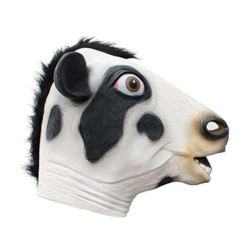 Garneck Halloween Cosplay Kuhmaske Lustige Tiermaske für Kostümpartys Karneval und Maskerade Bequem und Atmungsaktiv Geeignet für Erwachsene Einzigartige Garneck Halloween Cosplay Kuhmaske Lustige Tiermaske für Kostümpartys Karneval und Maskerade Bequem und Atmungsaktiv Geeignet für Erwachsene Einzigartige von Garneck