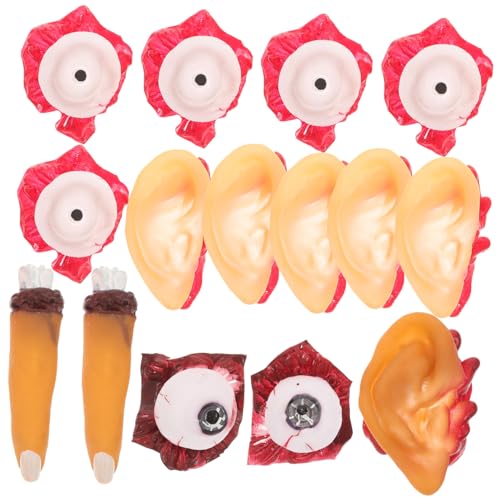 Garneck Halloween Deko Teiliges Realistische Gruselige Körperteile Herz Finger Augapfel für Effektvolle Partys und Veranstaltungen Verschiedene Langlebig Vielseitig Einsetzbar von Garneck