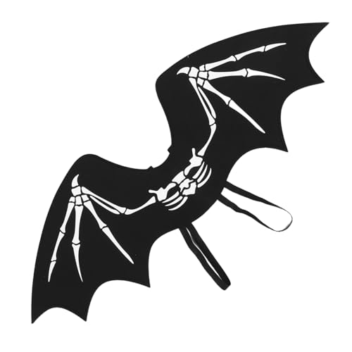 Garneck Halloween Erwachsene Fledermausflügel Schwarz Leicht Verstellbare Dämonen Engelsflügel Cosplay Accessoires Für Party Theater Aufführung Bühnenkostüm von Garneck