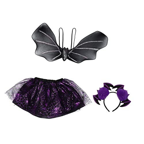 Garneck Halloween Fledermaus Kostüm für Mädchen Teiliges Kostüm mit Haarreif und Umhang für Rollenspiele und Partys Leicht und Langlebig Garneck Halloween Fledermaus Kostüm für Mädchen Teiliges Kostüm mit Haarreif und Umhang für Rollenspiele und Partys Leicht und Langlebig von Garneck