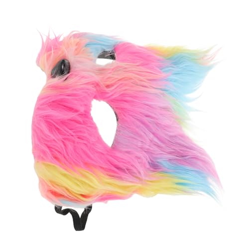 Garneck Halloween Fuchsmasken Halbgesicht Cosplay Tierfell Maske Realistisch Für Damen Herren Party Karneval Fasching Kostüm Zubehör (Farbig) von Garneck