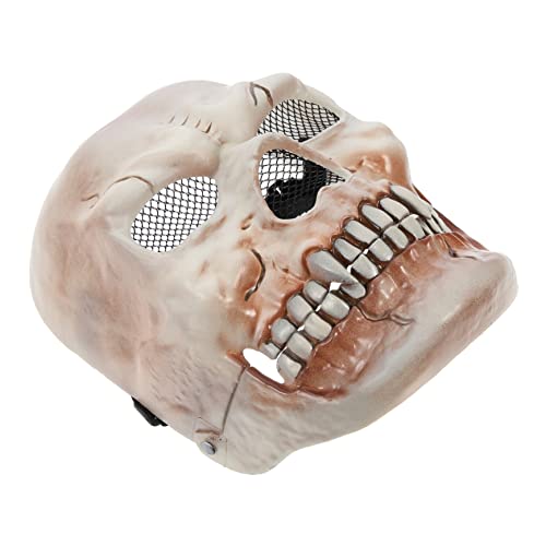 Garneck Halloween Gruselige Skelettmaske mit Beweglichem Mund für Cosplay und Partys Hochwertige Halloween Maske aus Leicht und Atmungsaktiv Einzigartiges Design für Feiern Garneck Halloween Gruselige Skelettmaske mit Beweglichem Mund für Cosplay und Partys Hochwertige Halloween Maske aus Leicht und Atmungsaktiv Einzigartiges Design für Feiern von Garneck