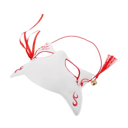Garneck Halloween Halbsicht Fuchsmaske Japanische Maske für Karneval Cosplay und Festlichkeiten für Stilvolle Feiern und Moderne Anlässe von Garneck