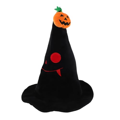 Garneck Halloween Hexenhut mit Großem Saum Komfortabel und Wiederverwendbar für Erwachsene und Spitz Zulaufendes Cosplay-accessoire für Halloween-partys Bühnenauftritte und Themenfotos von Garneck