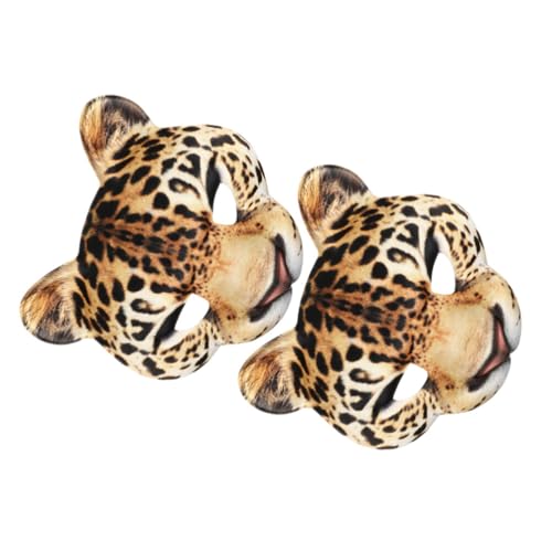 Garneck Halloween-Leoparden-Halbgesichtsmaske 2 Stück Maskerade-Katzenmaske Zoo-Tiermaske Tier-Cosplay-Maske Venezianische Maske Halloween-Karneval Party Verkleidung Kostümzubehör Garneck Halloween-Leoparden-Halbgesichtsmaske 2 Stück Maskerade-Katzenmaske Zoo-Tiermaske Tier-Cosplay-Maske Venezianische Maske Halloween-Karneval Party Verkleidung Kostümzubehör von Garneck