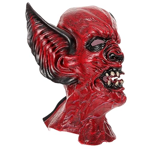 Garneck Halloween Maske Bat Kopfmaske Scary Cosplay für Erwachsene Gruselige Maskerade für Halloween Party Dekoration und Kostümzubehör für Unvergessliche Erlebnisse von Garneck