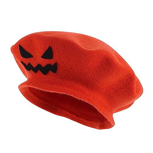 Garneck Halloween Party Beret in Orange Leichter Faltbarer Kürbis Beret mit Kreativen Mustern für Karneval Kostüm Party und Alltag Strapazierfähiges Material Dekorativer Partyhut Garneck Halloween Party Beret in Orange Leichter Faltbarer Kürbis Beret mit Kreativen Mustern für Karneval Kostüm Party und Alltag Strapazierfähiges Material Dekorativer Partyhut von Garneck