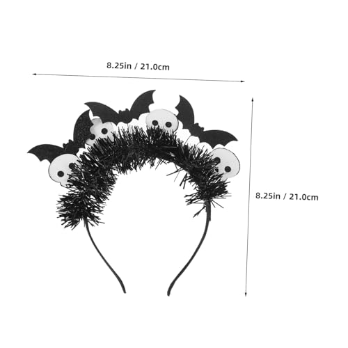 Garneck Halloween Stirnband Weißes Skelett Fledermaus Haarreif Leichtes Cosplay Kopfschmuck für Erwachsene Karneval Party Zubehör Ausgefallene Kostüm Accessoires Garneck Halloween Stirnband Weißes Skelett Fledermaus Haarreif Leichtes Cosplay Kopfschmuck für Erwachsene Karneval Party Zubehör Ausgefallene Kostüm Accessoires von Garneck