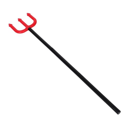 Garneck Halloween Teufelsdreizack Requisite Kunststoff Rot Cosplay Stab für Bühnenauftritte und Kostümpartys Leicht Robust und Dekorativ für Halloween Maskenball Festival und Dämonen Garneck Halloween Teufelsdreizack Requisite Kunststoff Rot Cosplay Stab für Bühnenauftritte und Kostümpartys Leicht Robust und Dekorativ für Halloween Maskenball Festival und Dämonen von Garneck