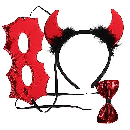 Garneck Halloween Teufelshorn Stirnband Party Kopfschmuck mit Ox Horn Design für Kostüm Cosplay Karneval Mottoparty Zubehör Garneck Halloween Teufelshorn Stirnband Party Kopfschmuck mit Ox Horn Design für Kostüm Cosplay Karneval Mottoparty Zubehör von Garneck