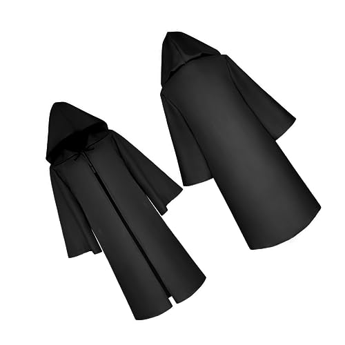 Garneck Halloween Umhang für Schwarzes Cape für Cosplay Geeignet für Halloween Karneval und für Freunde Vielseitig Einsetzbar Garneck Halloween Umhang für Schwarzes Cape für Cosplay Geeignet für Halloween Karneval und für Freunde Vielseitig Einsetzbar von Garneck