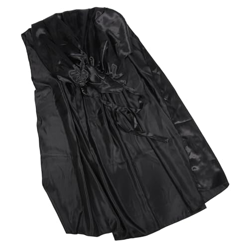 Garneck Halloween Vampir Umhang mit Kapuze Leichtes Weiches Stoffkostüm für Erwachsene Vielseitiger Gothic Cosplay Mantel für Halloween Partys Karneval und Kostümfeste von Garneck