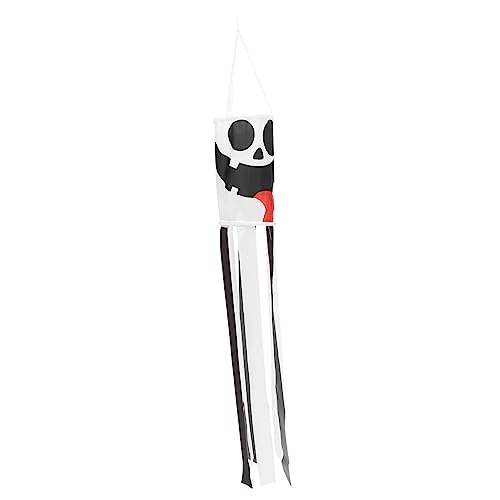 Garneck Halloween Windsock Geist wasserdichte Deko für Halloween Hängende Grusel Flagge für Garten Outdoor Windfeste Deko für Unvergessliche von Garneck