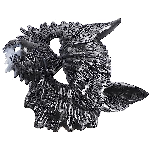 Garneck Halloween Wolf Kopfmaske Silber Cosplay Requisite Leicht Tragbar Atmungsaktiv Für Kostüm und Maskenbälle Tierisches Partyaccessoire Garneck Halloween Wolf Kopfmaske Silber Cosplay Requisite Leicht Tragbar Atmungsaktiv Für Kostüm und Maskenbälle Tierisches Partyaccessoire von Garneck