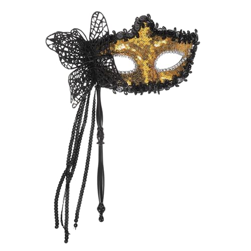 Garneck Handgehaltene Drachenmaske für Karneval und Cosplay Halbgesichtsmaske mit Stick für Damen und Herren für Partys und Maskenbälle Garneck Handgehaltene Drachenmaske für Karneval und Cosplay Halbgesichtsmaske mit Stick für Damen und Herren für Partys und Maskenbälle von Garneck