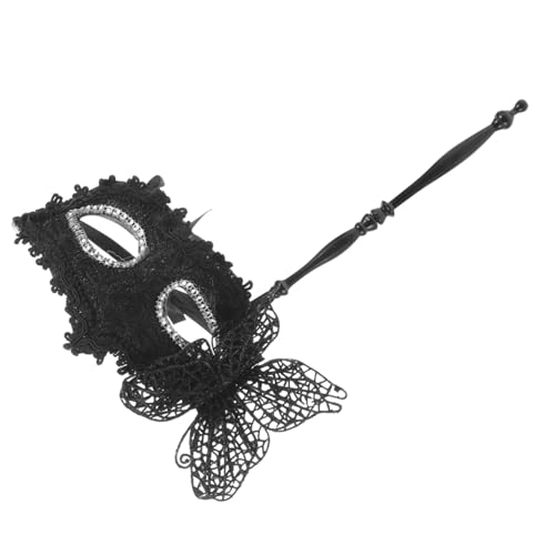 Garneck Handgehaltene Masquerade Maske mit Elegantem Schmetterlingsmuster Schwarze Cosplay Party Maske für Frauen Komfortabel Sitzend für Karneval Bühnenauftritte und Tanzveranstaltungen Garneck Handgehaltene Masquerade Maske mit Elegantem Schmetterlingsmuster Schwarze Cosplay Party Maske für Frauen Komfortabel Sitzend für Karneval Bühnenauftritte und Tanzveranstaltungen von Garneck