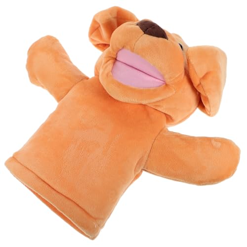 Garneck Handpuppe Hund Plüsch Tierhandpuppe Cartoon Geschichtenerzähler für Interaktives zur Verbesserung von Kommunikationsfähigkeiten und Eltern Beziehungen Waschbar und Bequem von Garneck