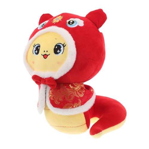 Garneck Handpuppe Schlange Ausgestopfte Schlangen Schlangenpuppe Neujahrsdekorationen Schlange Chinesisches Neujahr Im Chinesischen Stil Kleine Schlange Stofftier Roboterschlange von Garneck