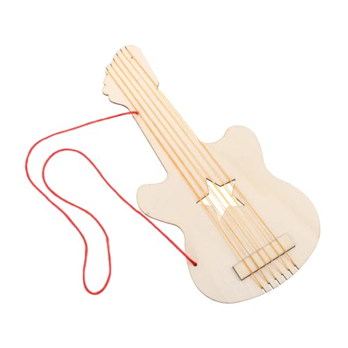Garneck Hausgemachte Gitarre für Kreatives DIY Gitarre -Kunstset Unvollendete Gitarre unfertige Holzgitarre Handgemachte DIY-Gitarre aus Holz Beige Garneck Hausgemachte Gitarre für Kreatives DIY Gitarre -Kunstset Unvollendete Gitarre unfertige Holzgitarre Handgemachte DIY-Gitarre aus Holz Beige von Garneck